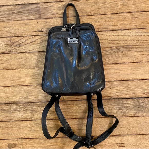 PERLINA New York Leather Backpack - Picture 2 of 9